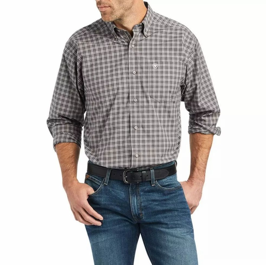 Men * | Ariat Men'S Pro Series Wiley Stretch Classic Fit Shirt