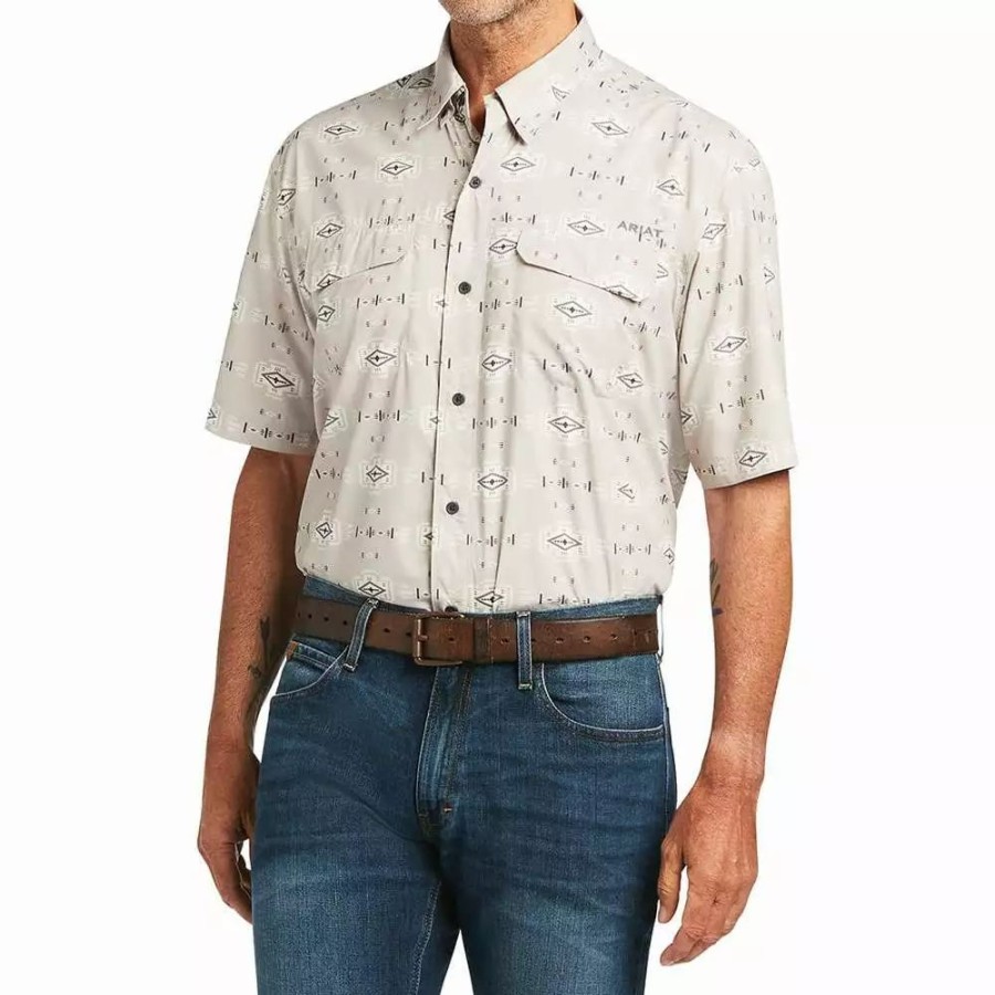 Men * | Ariat Men'S Tek Southwest Venttek Outbound Shirt