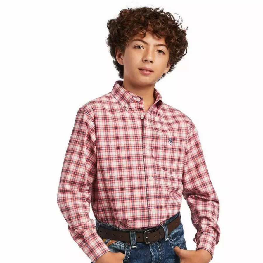 Kids * | Ariat Boy'S Pro Series Forrest Stretch Classic Fit Shirt