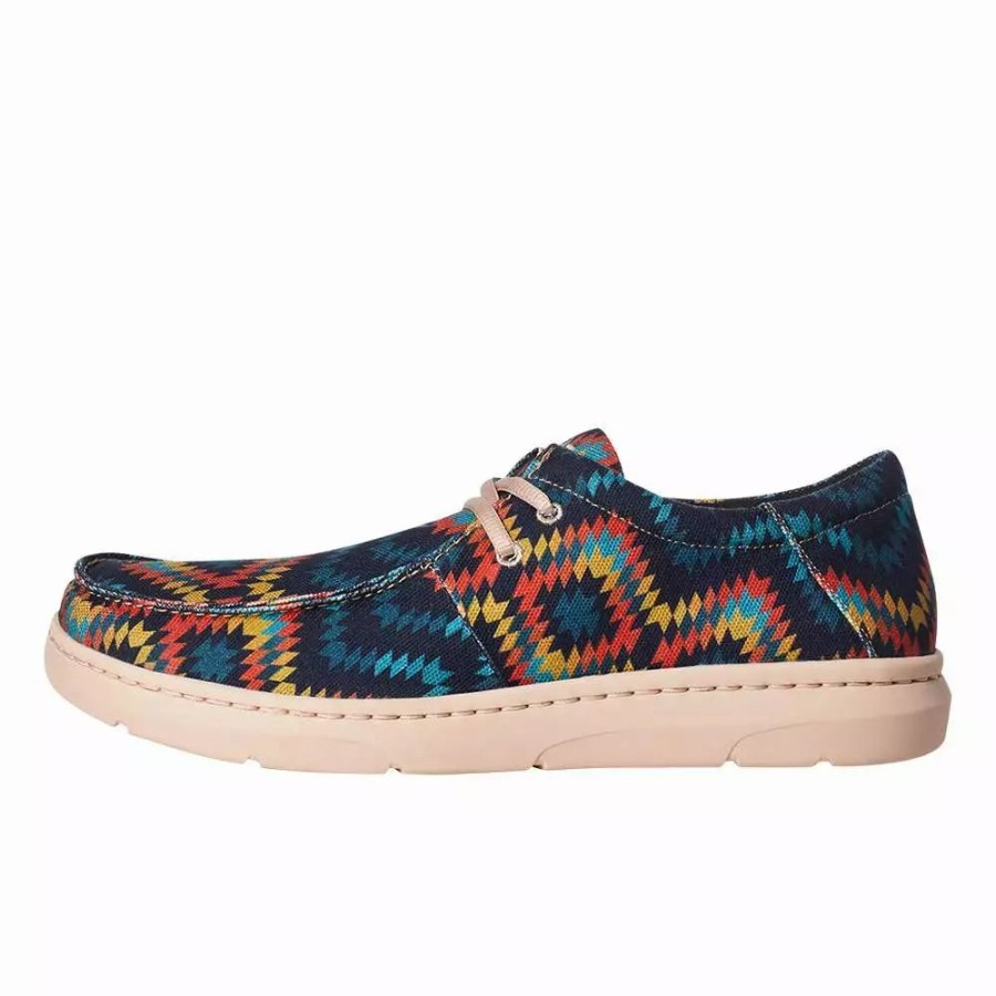 Men * | Ariat Men'S Ariat Hilo Blue Aztec Casual Shoes