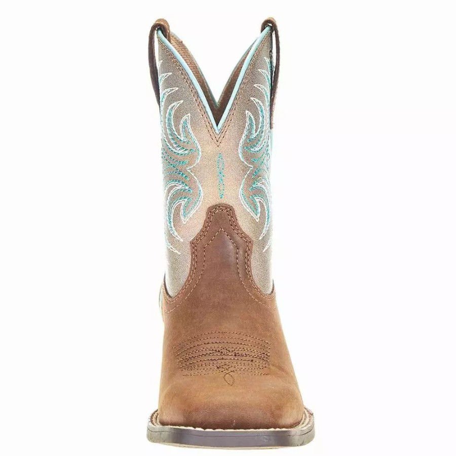 Kids * | Ariat Youth Metallic Bronze Cowboy Boot