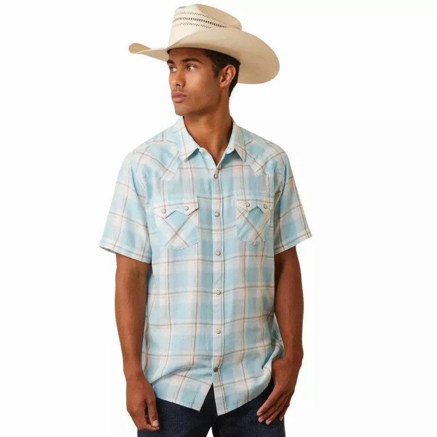 Men * | Ariat Men'S Halbertson Retro Fit Shirt